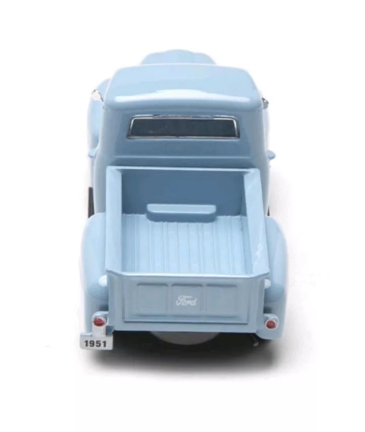 1951 FORD F-1 PICKUP LIGHT BLUE W/ CHROME RIMS DIE CAST 1:48 O Scale Car Vehicle
