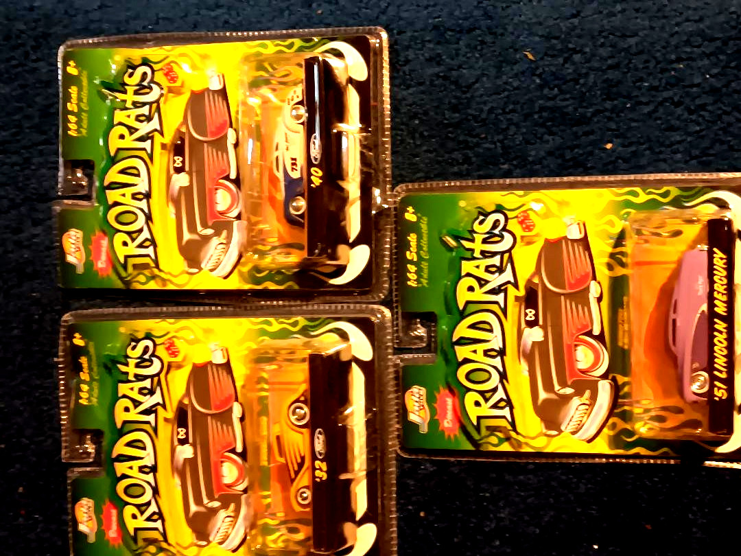Road Rats diecast 51′ Merc, 32′ & 40′ Fords