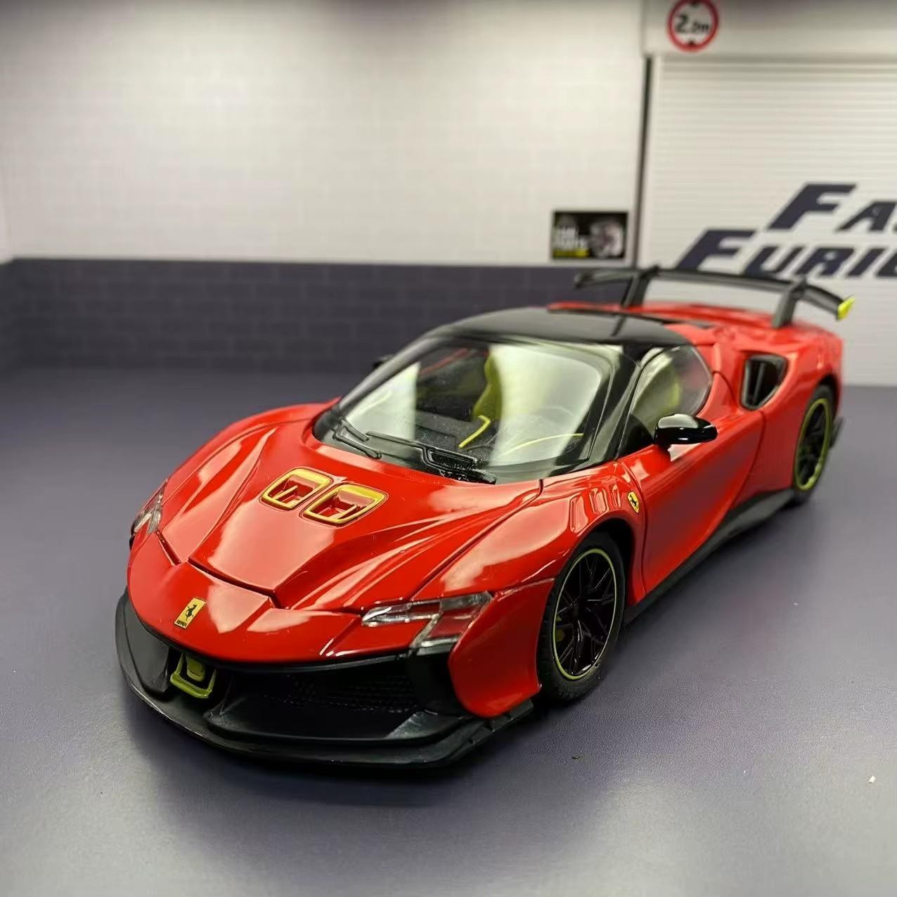 1:24 Ferrari SF90XX Exotic Sport Car Diecast Metal Vehicle Model Toy Gift NEW