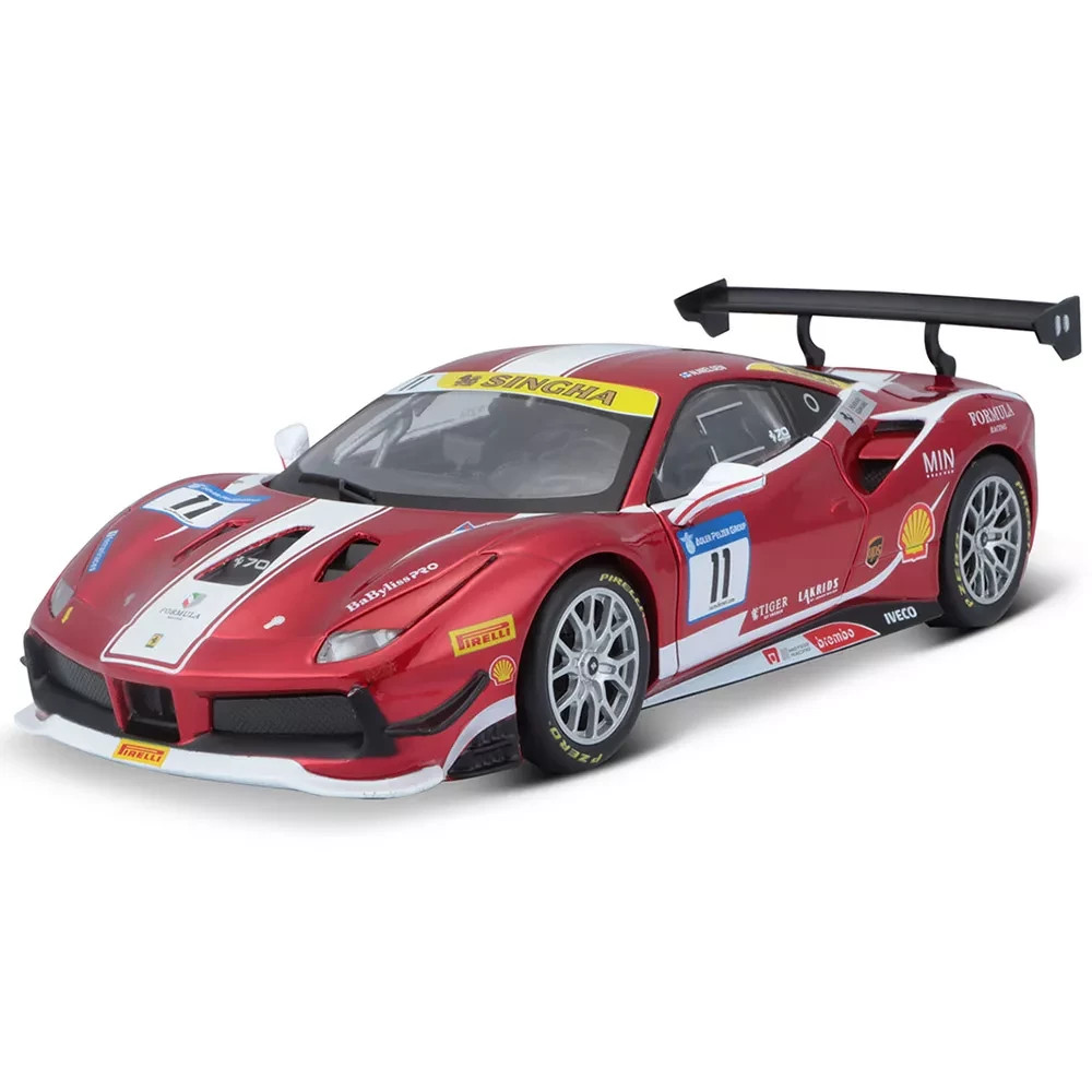 BBURAGO FERRARI 488 CHALLENGE 1:24 ASSEMBLY KIT NEW SET 31 PARTS 26586