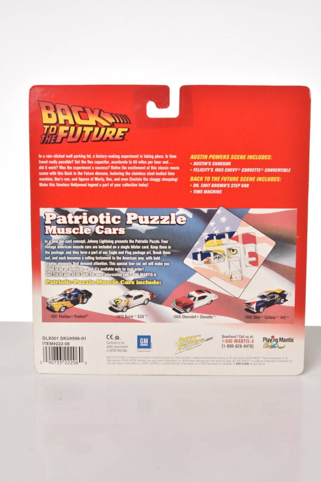 Johnny Lightning Back To The Future Great Scott It’s A Time Machine Cars Diorama
