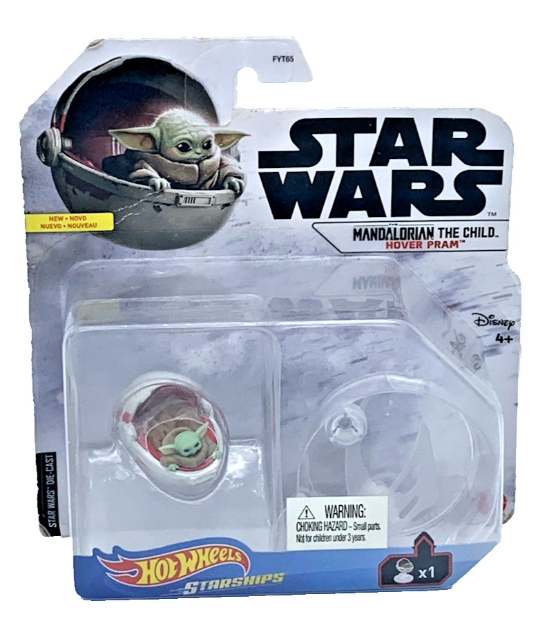 Hot Wheels Starships Star Wars Mandalorian The Child Hover Pram 2019 Brand New