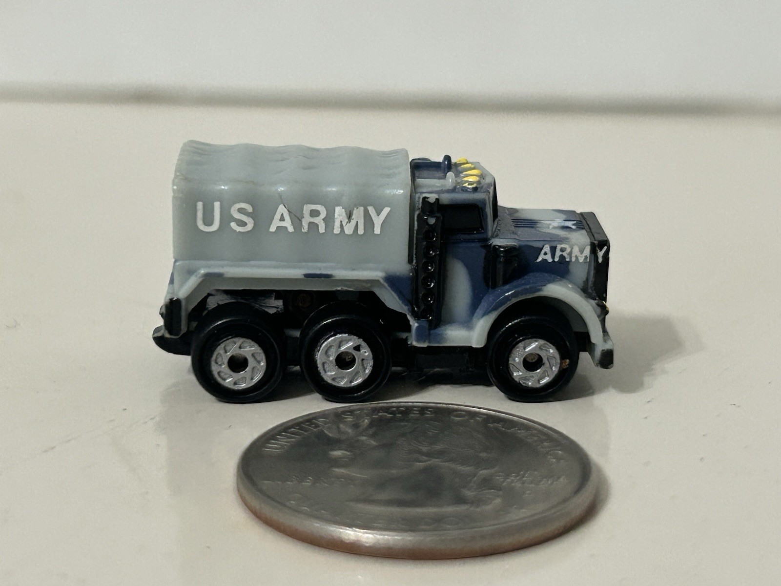 Micro Machines Insiders US Army Cargo Truck W/mini Please Read & See Photos