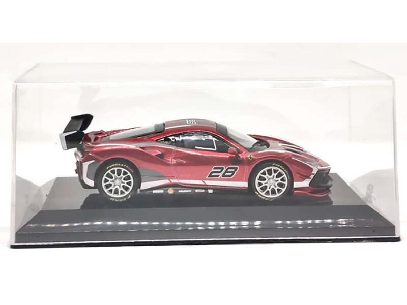 2020 FERRARI 488 CHALLENGE EVO #28 RED 1/43 DIECAST MODEL CAR BBURAGO 36309