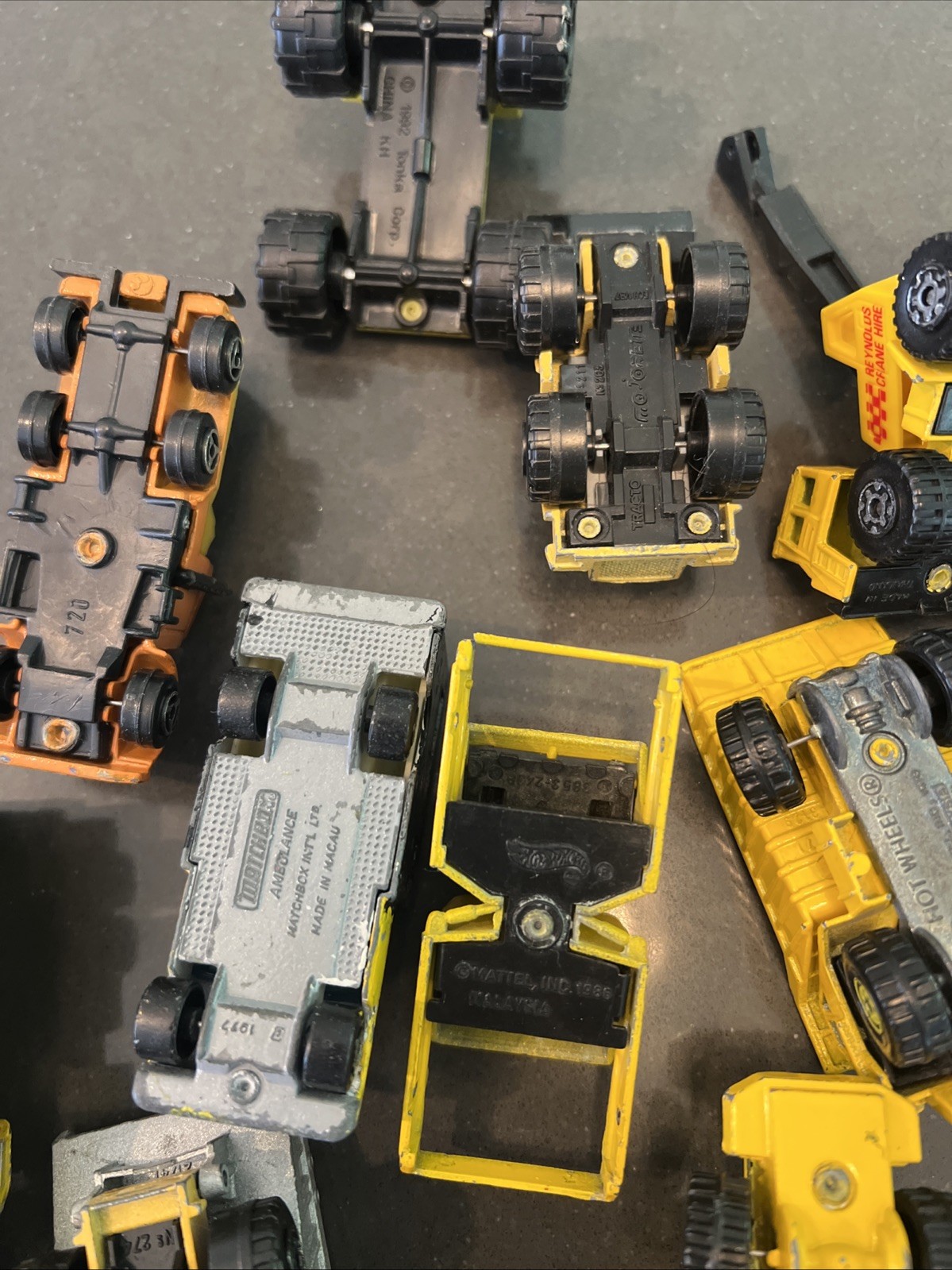 Lot Of Construction Diecast & Plastic Mixed Brands And Models See Description