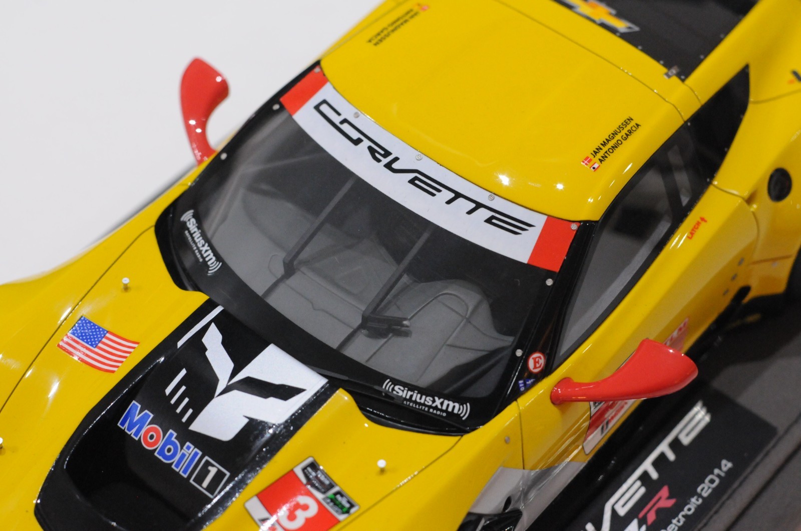 BBR CHEVROLET CORVETTE C7.R DETROIT 2014 PRESS VERSION SCALE 1:18 LIMITED 1 OF 1