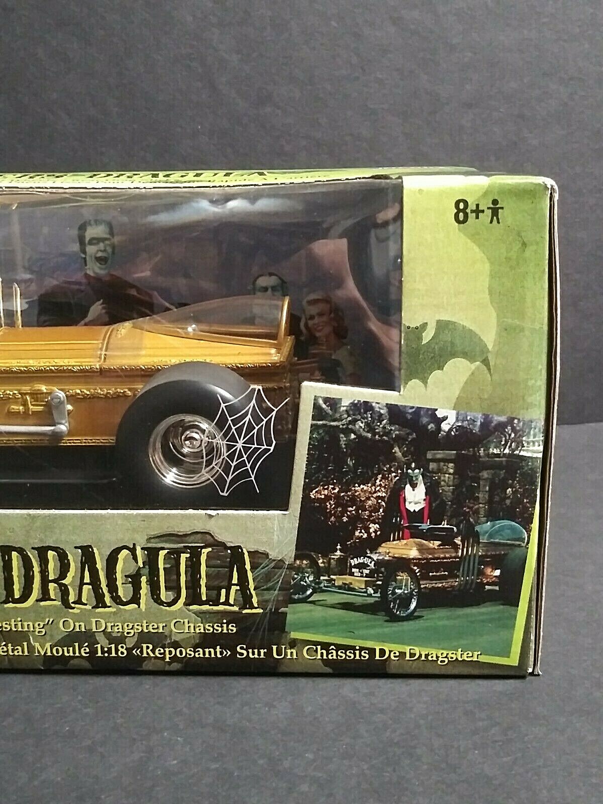 Munsters Dragula Diecast Metal Coffin Dragster Car 1:18 Joyride 2003 Item #33266