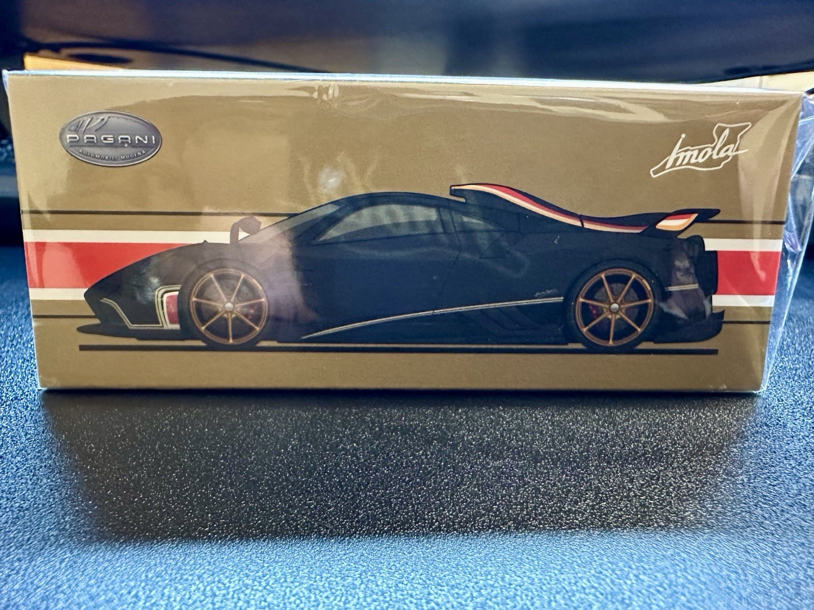 Tarmac Works 1:64 Die-Cast Pagani Imola Matt Black Carbon Fiber T64G-TL046-BCF