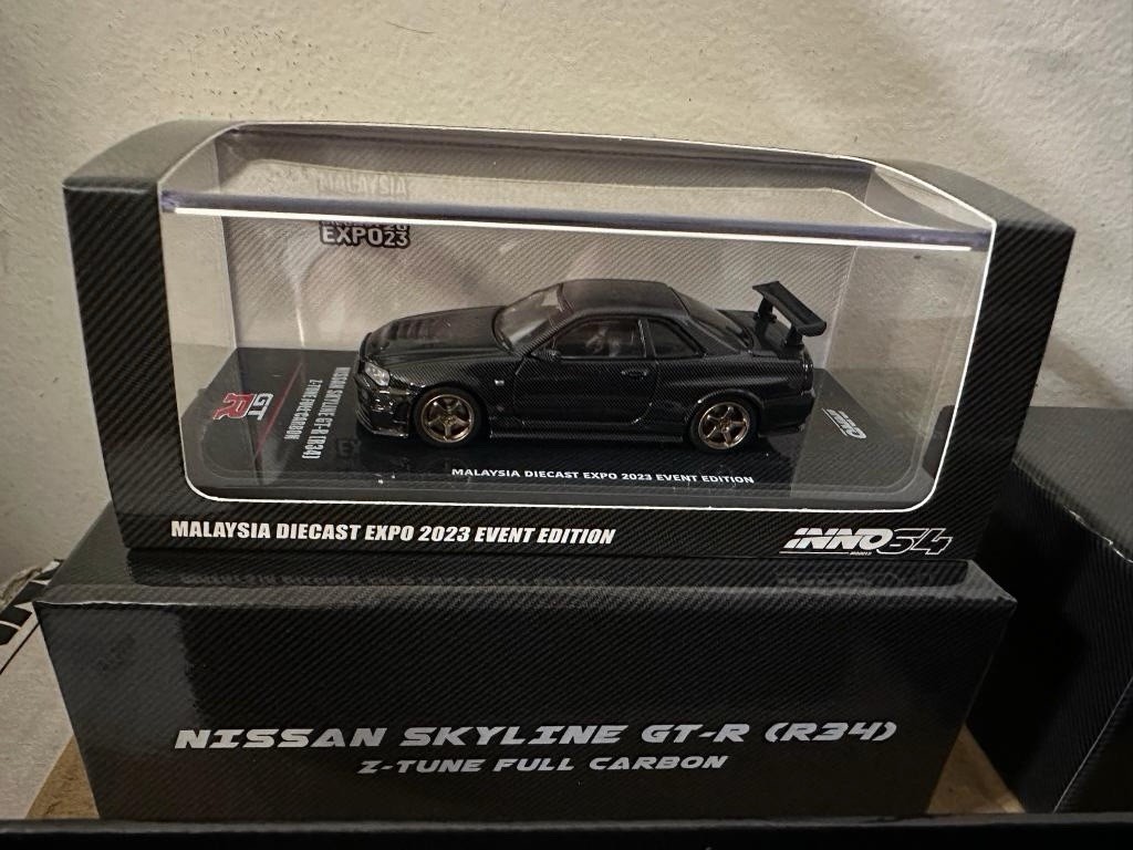 INNO64 1/64 Nissan Skyline GT-R R34 Z-TUNE Full Carbon Malaysia EXPO 2023 INNO