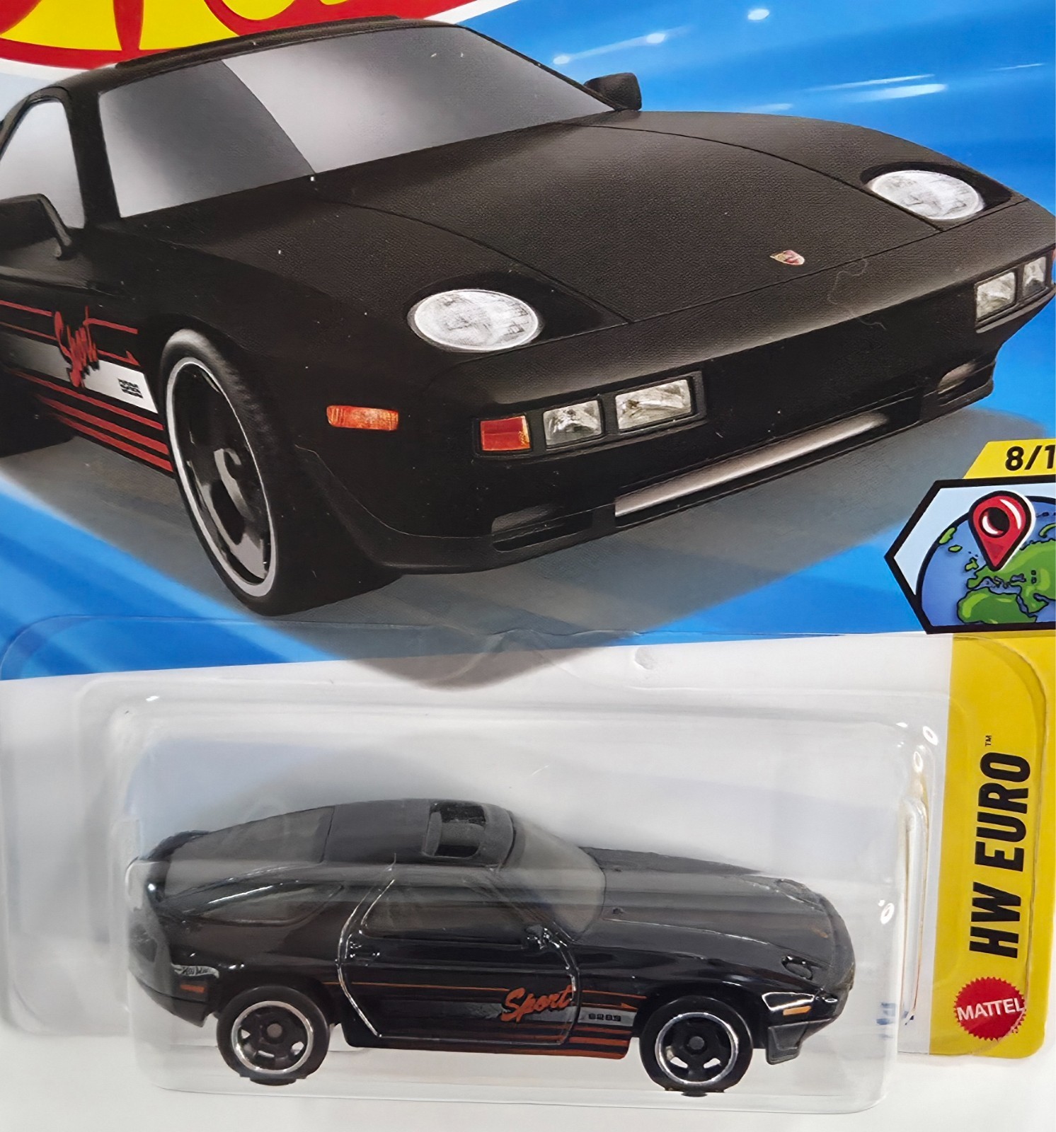 1983 Porsche 928S 171/250 JJK15 Hot Wheels 2026 HW Euro 8/10 black