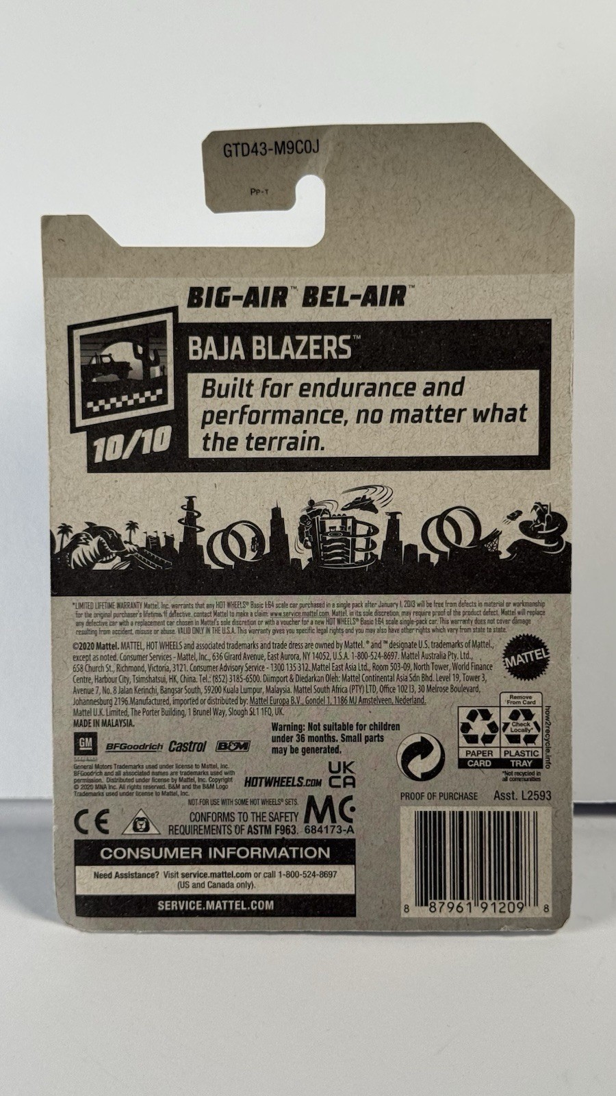 Hot Wheels Big-Air Bel-Air Kroger Exclusive 2021 BAD CARDS