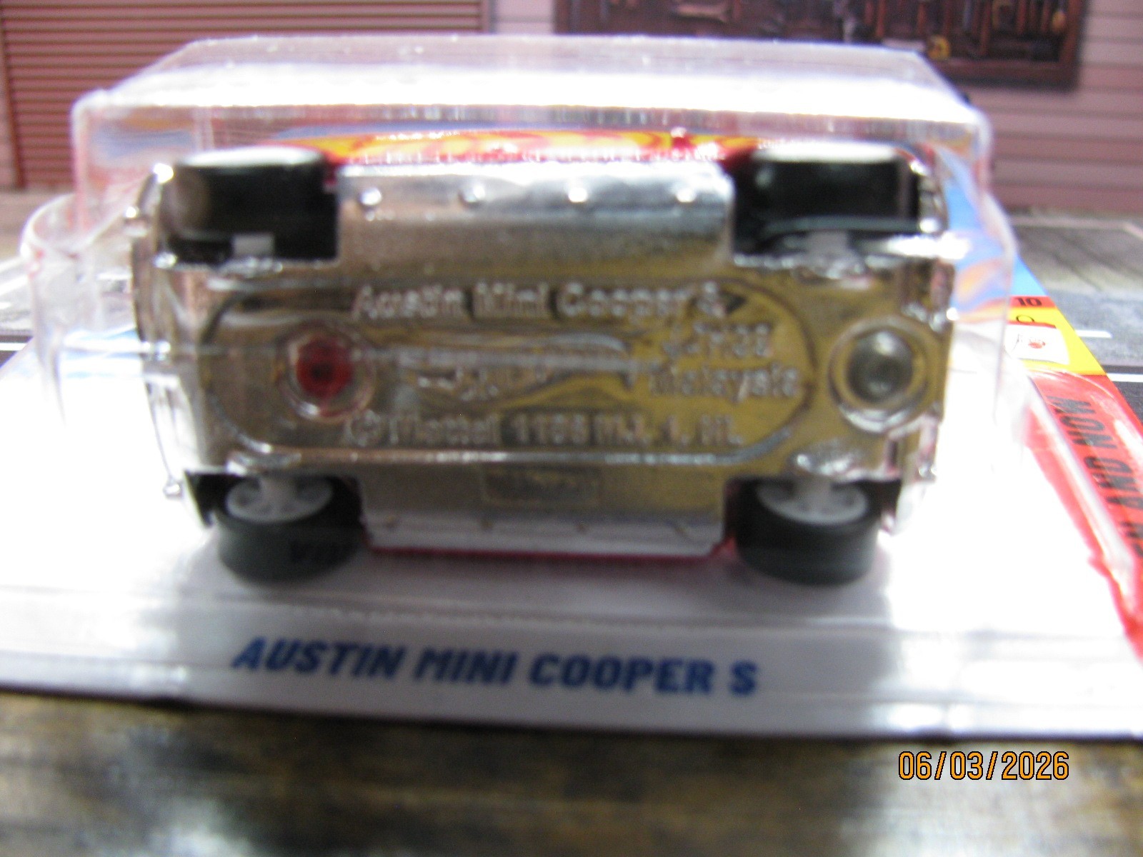 2026 Hot Wheels Red Austin Mini Cooper S, w/Real Riders Wheel Swap