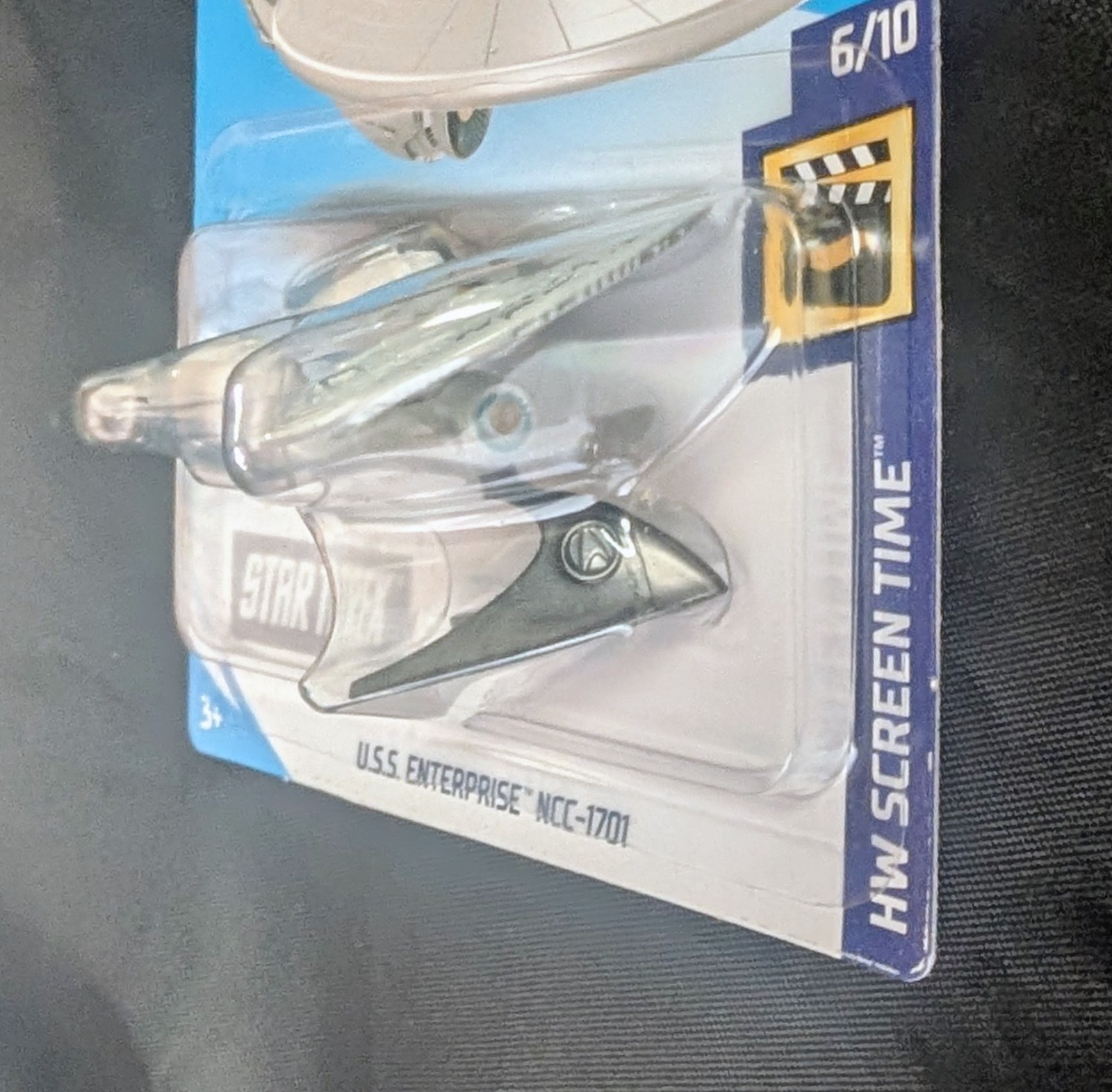 Hot Wheels Star Trek USS Enterprise NCC-1701 White With Stand And Protector Case