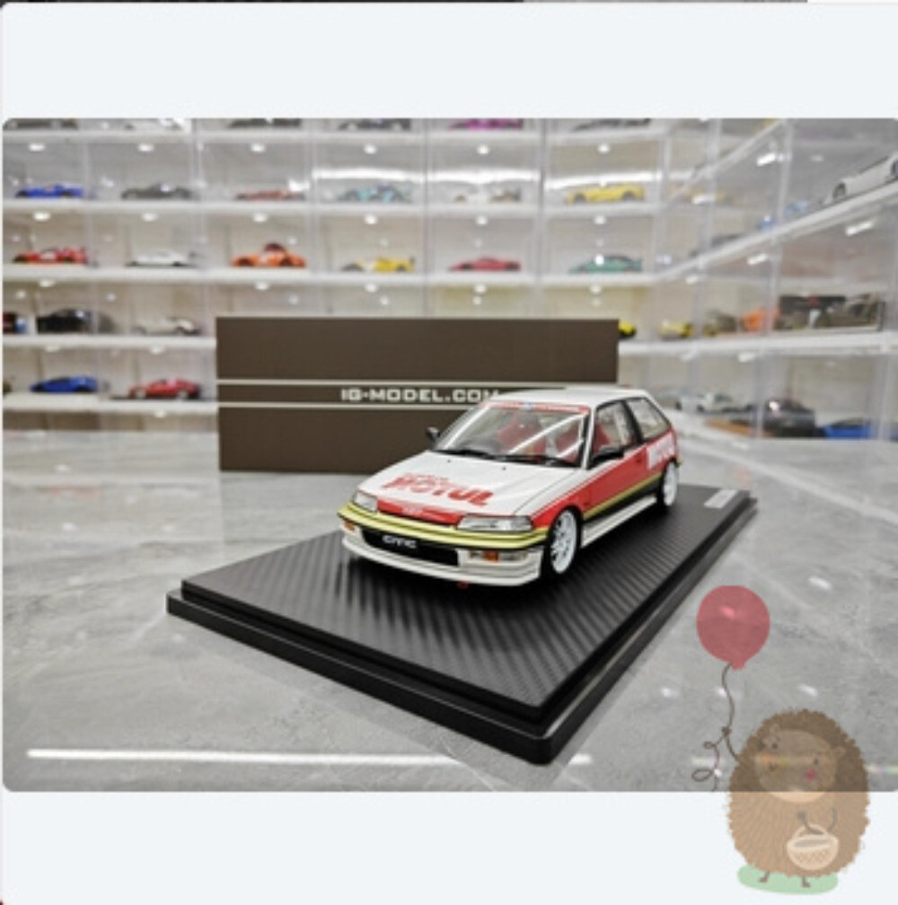 IG 1/18 Honda CIVIC EF9 Resin model Diecast Model Car Simulation Boys Gifts