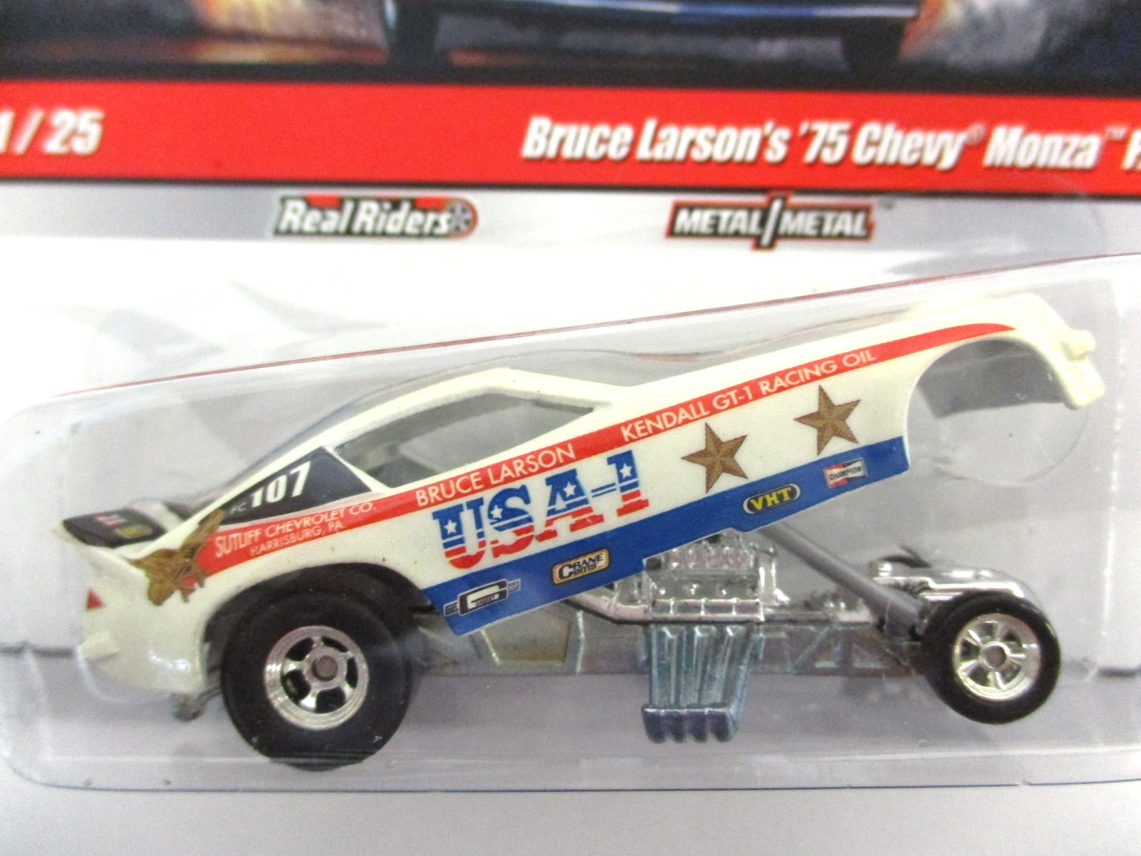 HOT WHEELS – DRAG STRIP DEMONS BRUCE LARSON USA-1 CHEVROLET MONZA FUNNY CAR