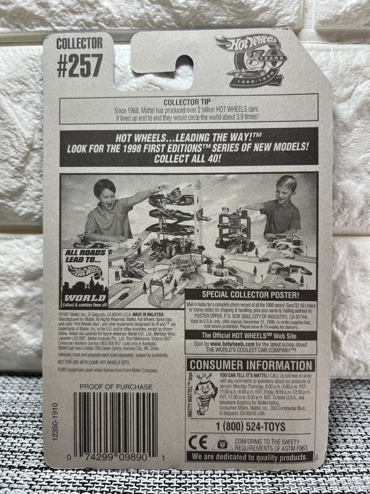 Hot Wheels 3-Window ’34 Collector #257 Silver