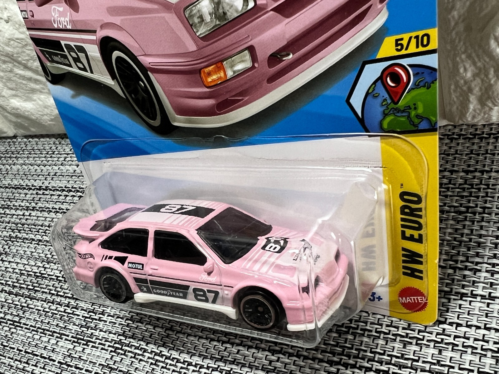 Hot Wheels HW Euro 5/10 ’87 Ford Sierra Cosworth 116/250 Pink