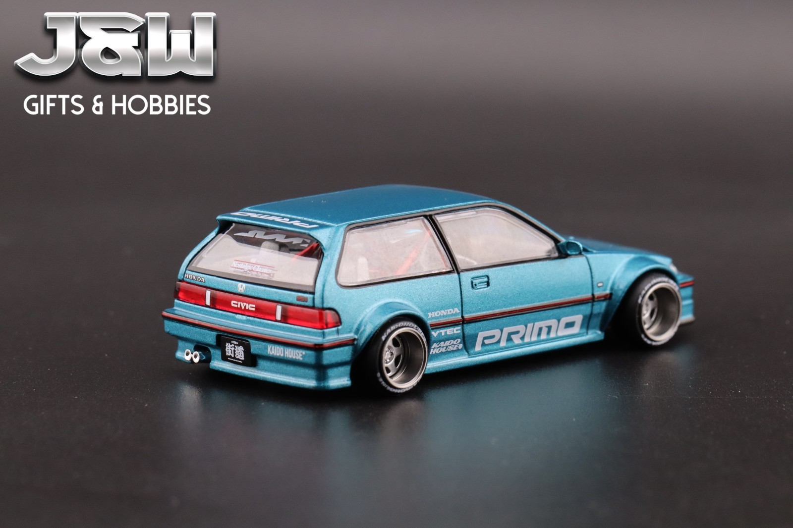 Kaido House x Mini GT Honda Civic EF Kaido Works V1 Tahitian Green #126 1/64