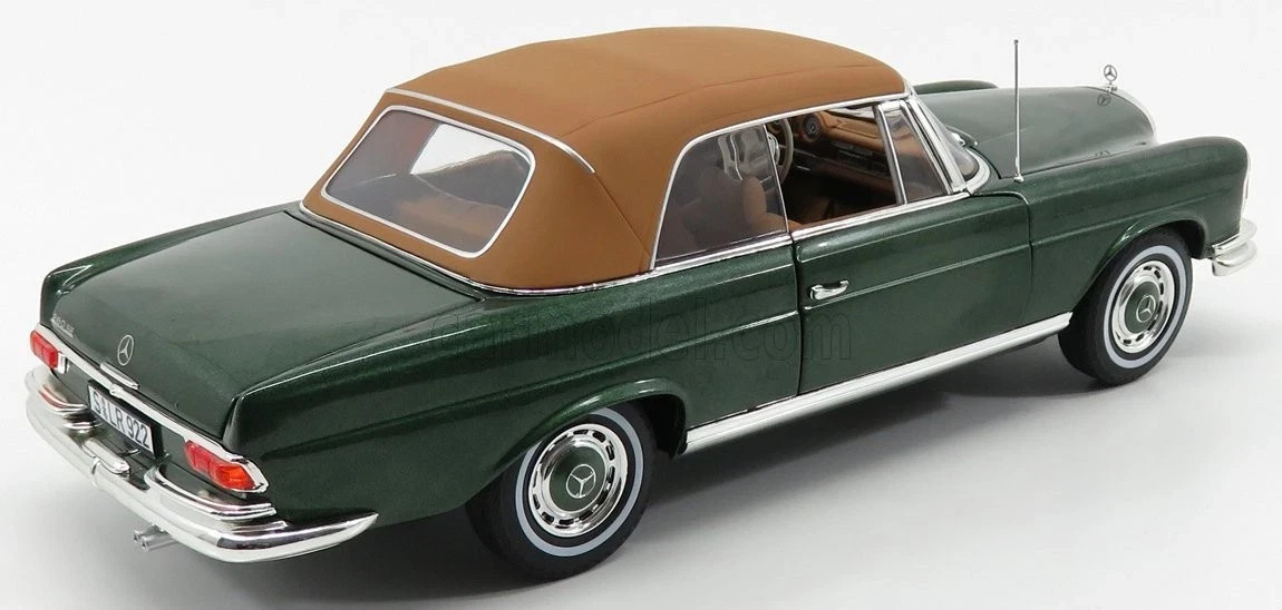 NOREV 1969 MERCEDES BENZ 280SE CABRIO Green W/Removable Top 1:18*Last One!!
