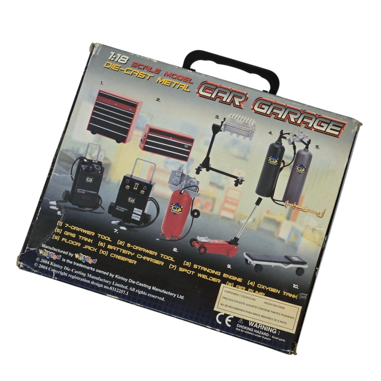2004 Kintoy Kinsfun Car Garage 1:18 Scale Metal Die-Cast Set Vtg NIB SEALED