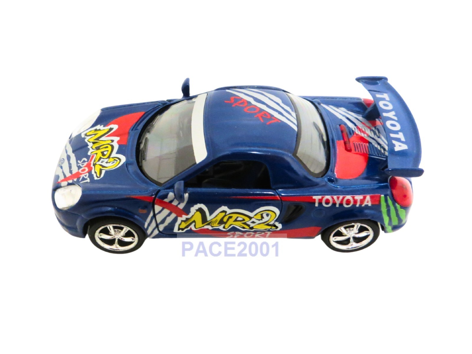 Kinsmart 1/32 Scale Diecast Toyota MR2 with Pullback Action Opening Doors