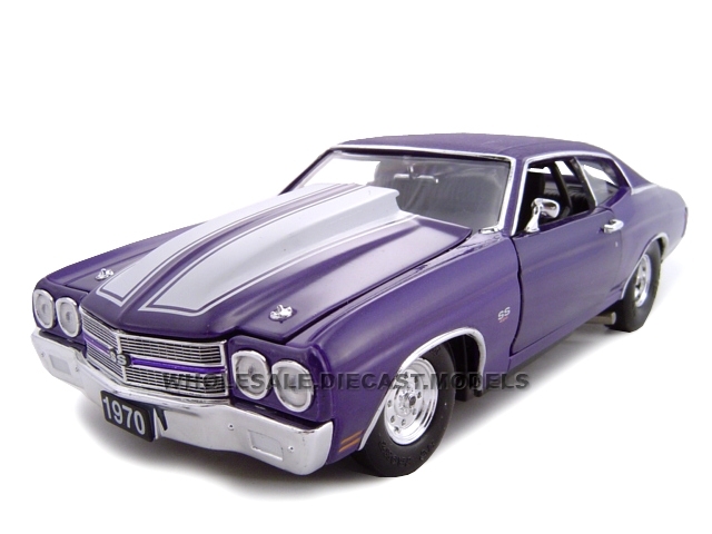 1970 CHEVROLET CHEVELLE SS 454 PURPLE 1:24 PRO STREET CAR UNIQUE REPLICAS 18676