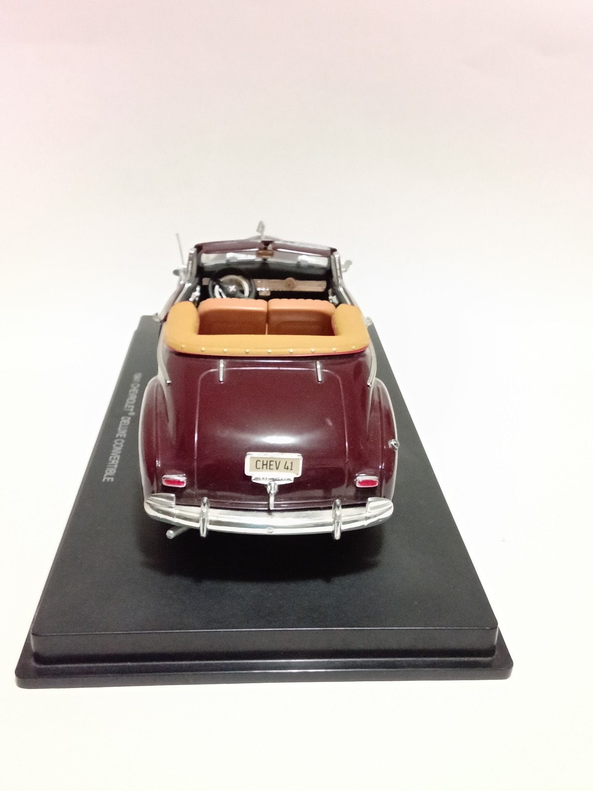Universal Hobbies 1941 Chevy Deluxe Convertible Diecast Precision Model Burgundy