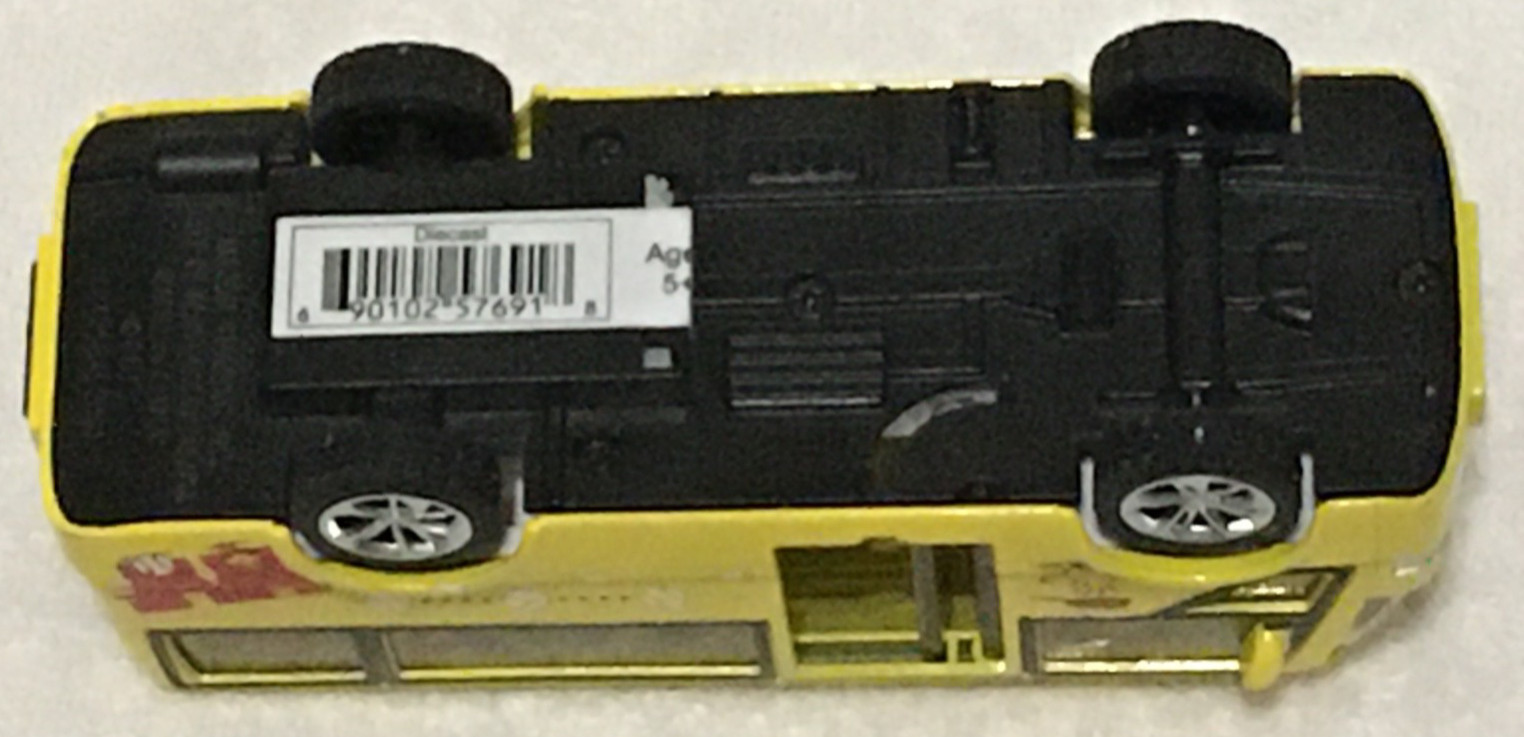Peanuts Snoopy’s “That’s How I Roll” Diecast 5.5″ Bus Yellow Side Door Opens