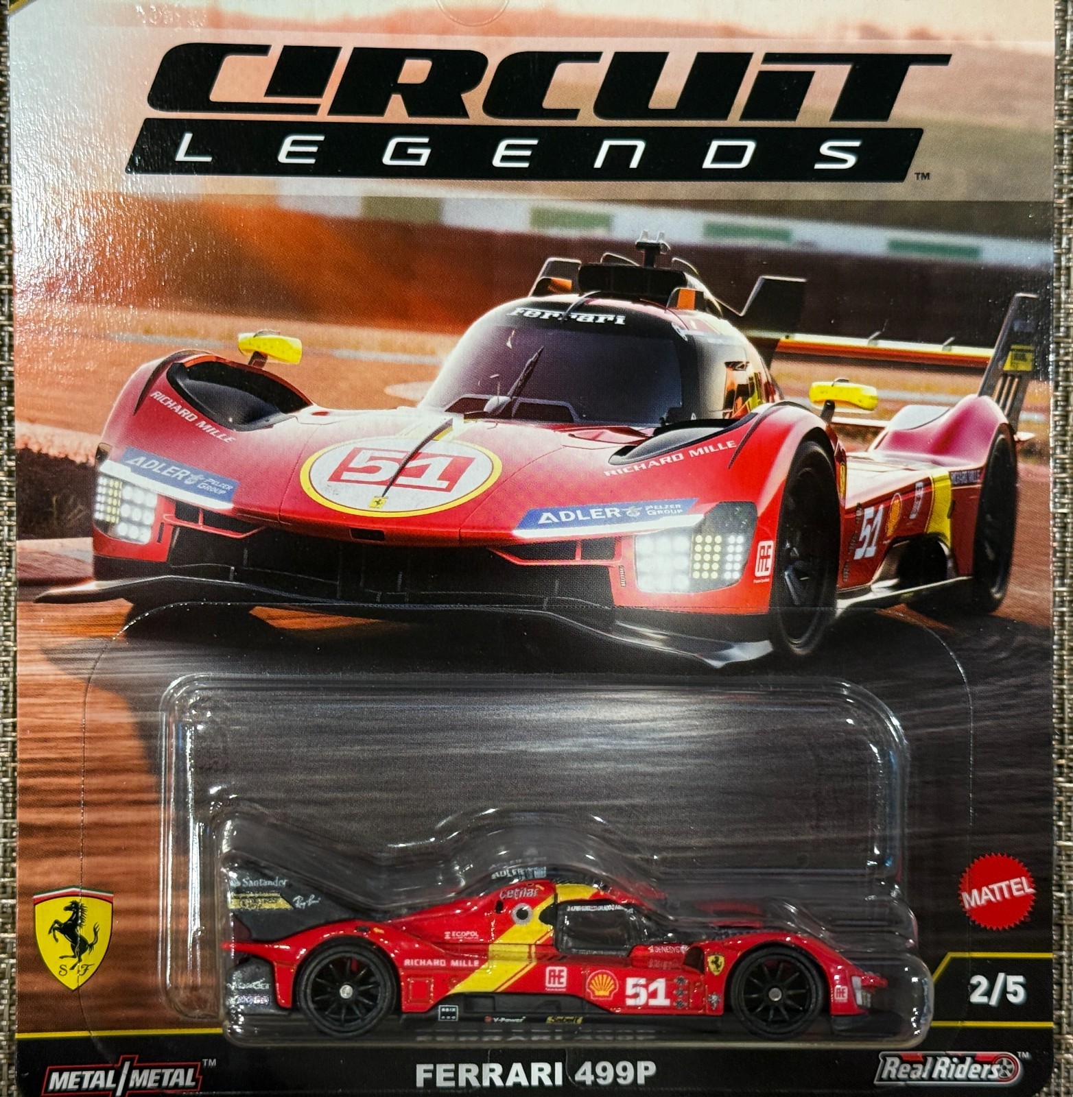 2025 Hot Wheels Car Culture Circuit Legends Ferrari 499P , Free shipping !