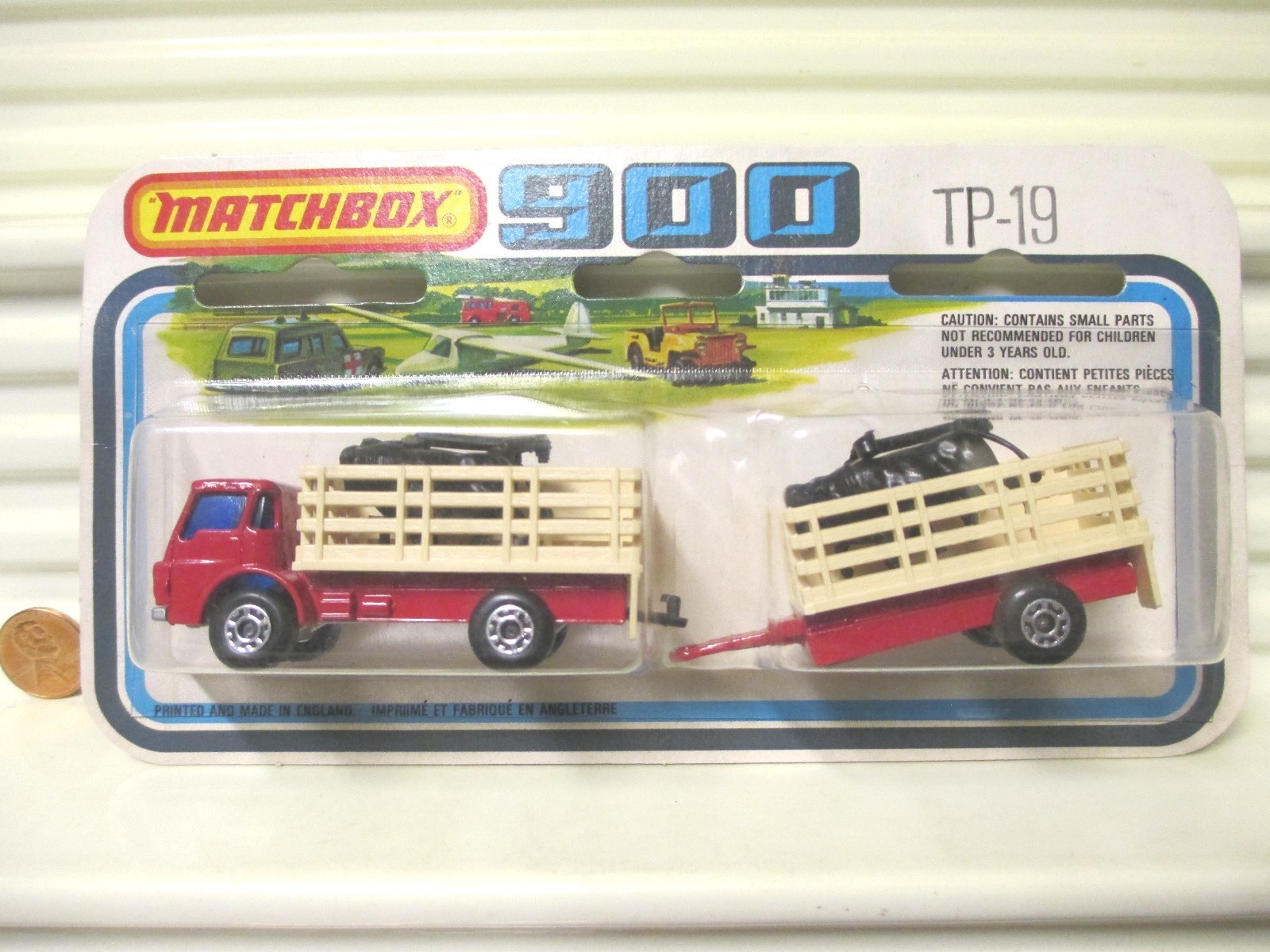LESNEY MATCHBOX 1978 TP19 Cattle Truck +Trailer Two Pack New in Unopened Package