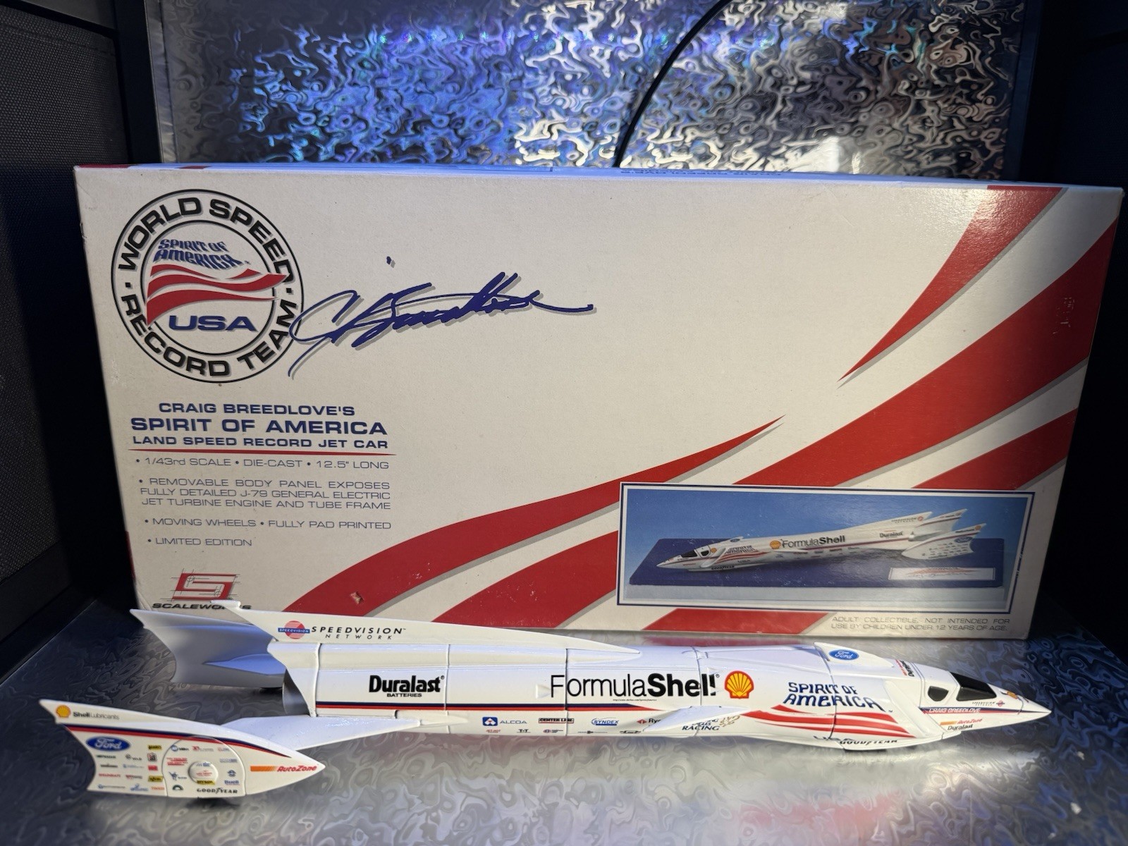 1:43 diecast cars Craig Breedlove Spirit Of America Land Speed Record Jet Car