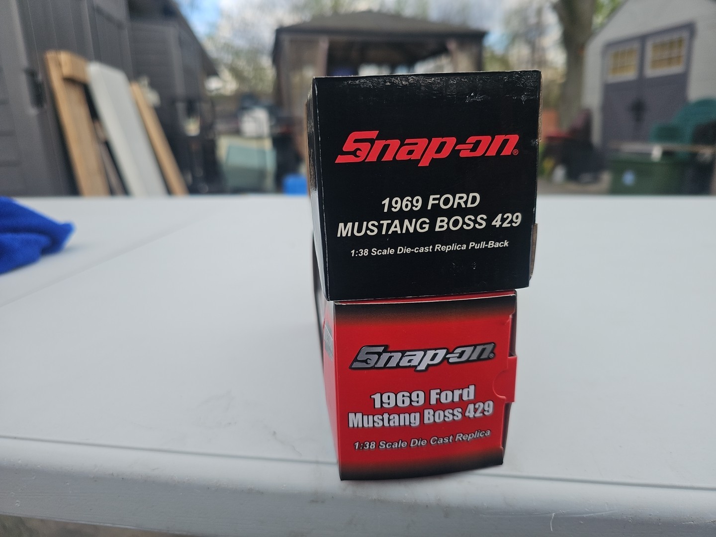 Vintage LOT OF 2 Snap On 1969 Ford Mustang Boss 429 1:38 Scale Pull Back Action