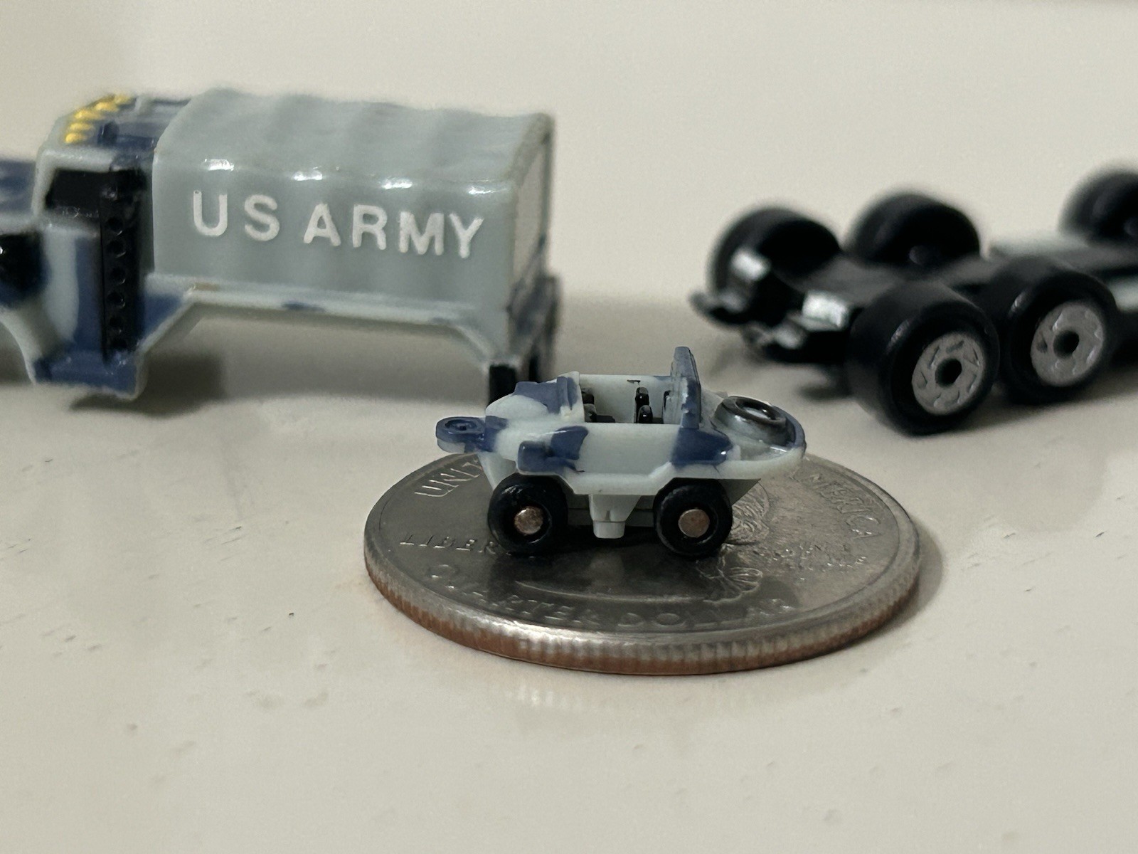 Micro Machines Insiders US Army Cargo Truck W/mini Please Read & See Photos