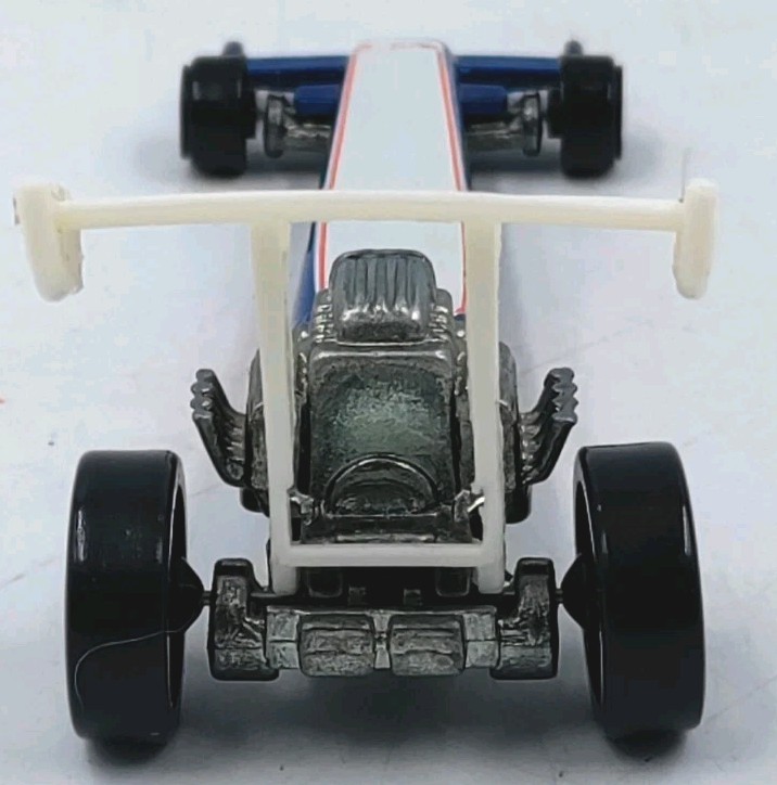Hot Wheels Blue Race Team Dragster 1T/F w/5 Spoke Wheels Blue 1992 Malaysia 1:64