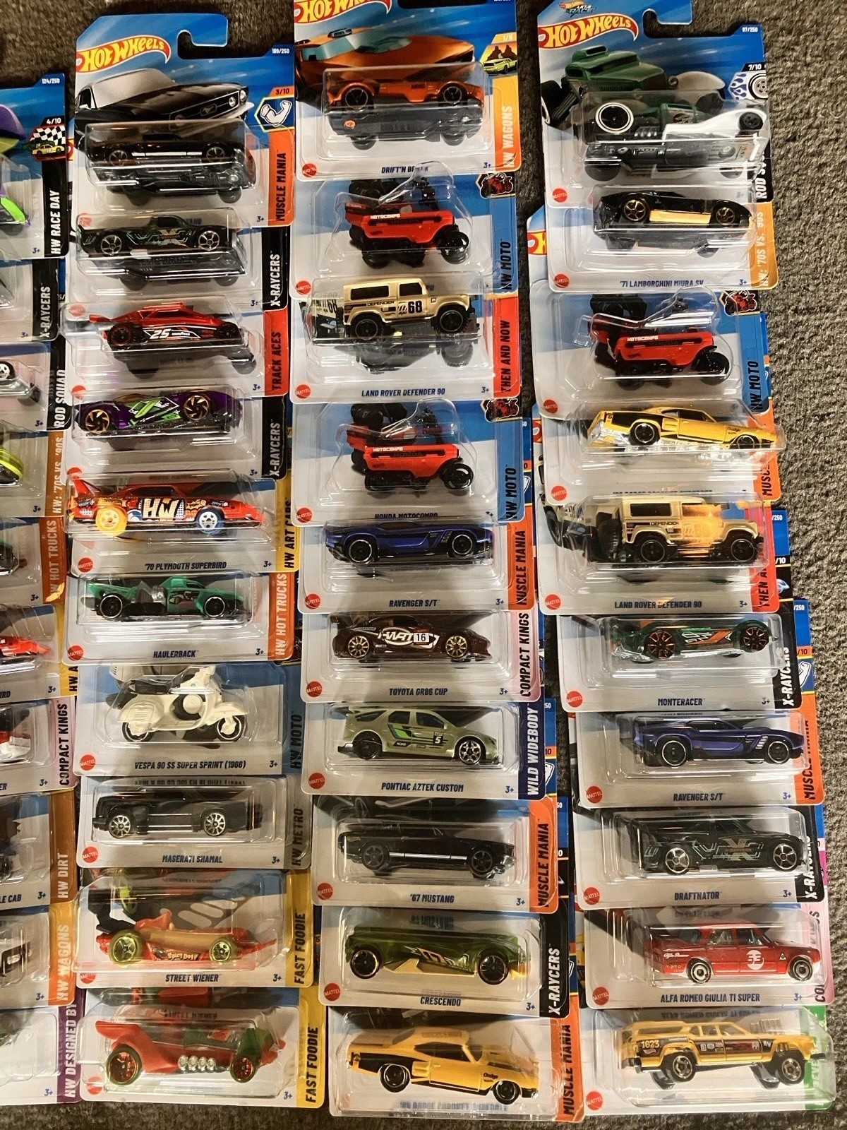 Hot Wheels 2025 Short Card Lot of 60 Various Models New In Package