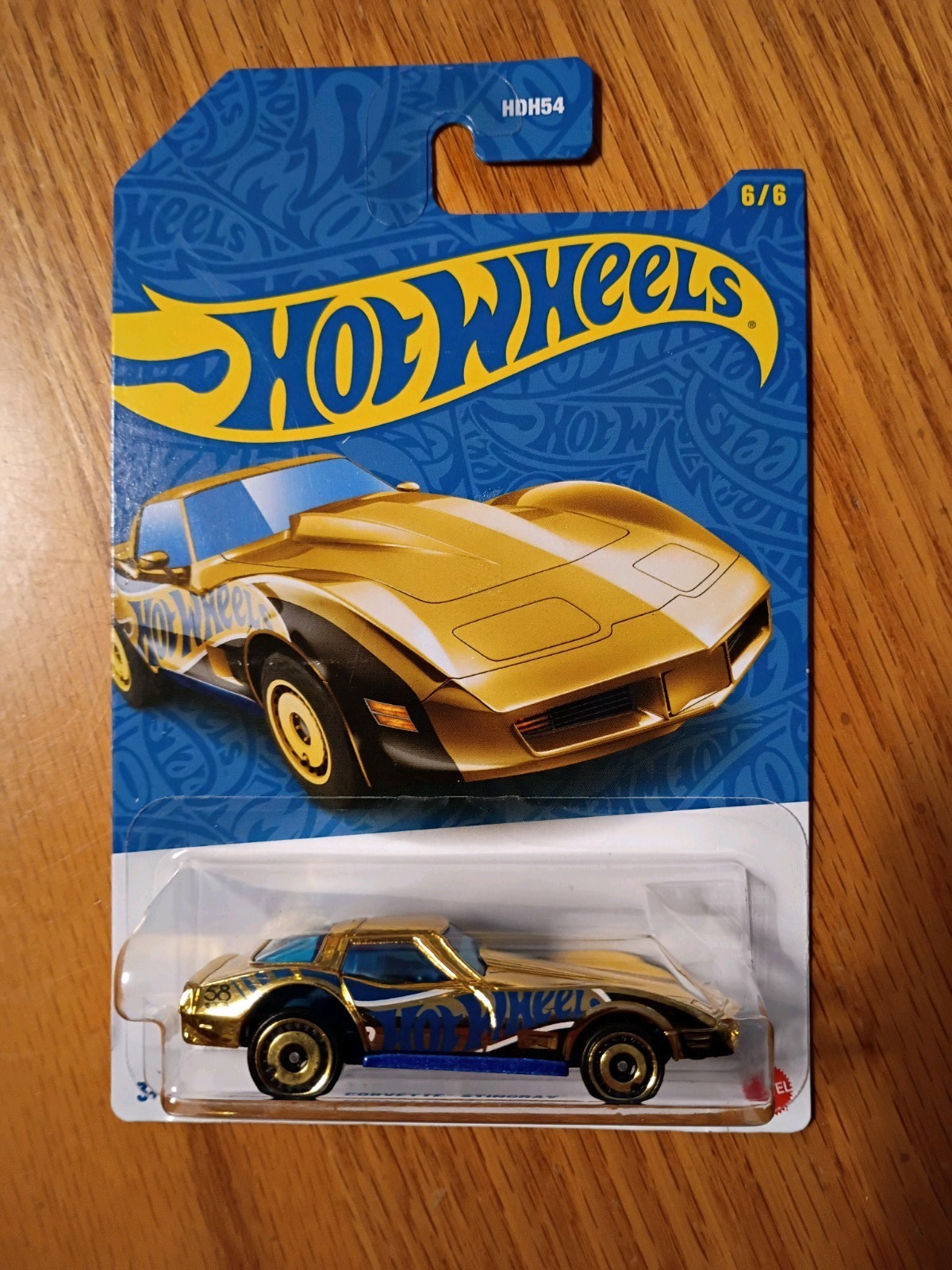 2026 HOT WHEELS 58TH ANNIVERSARY CORVETTE STINGRAY GOLD CHASE 6/6