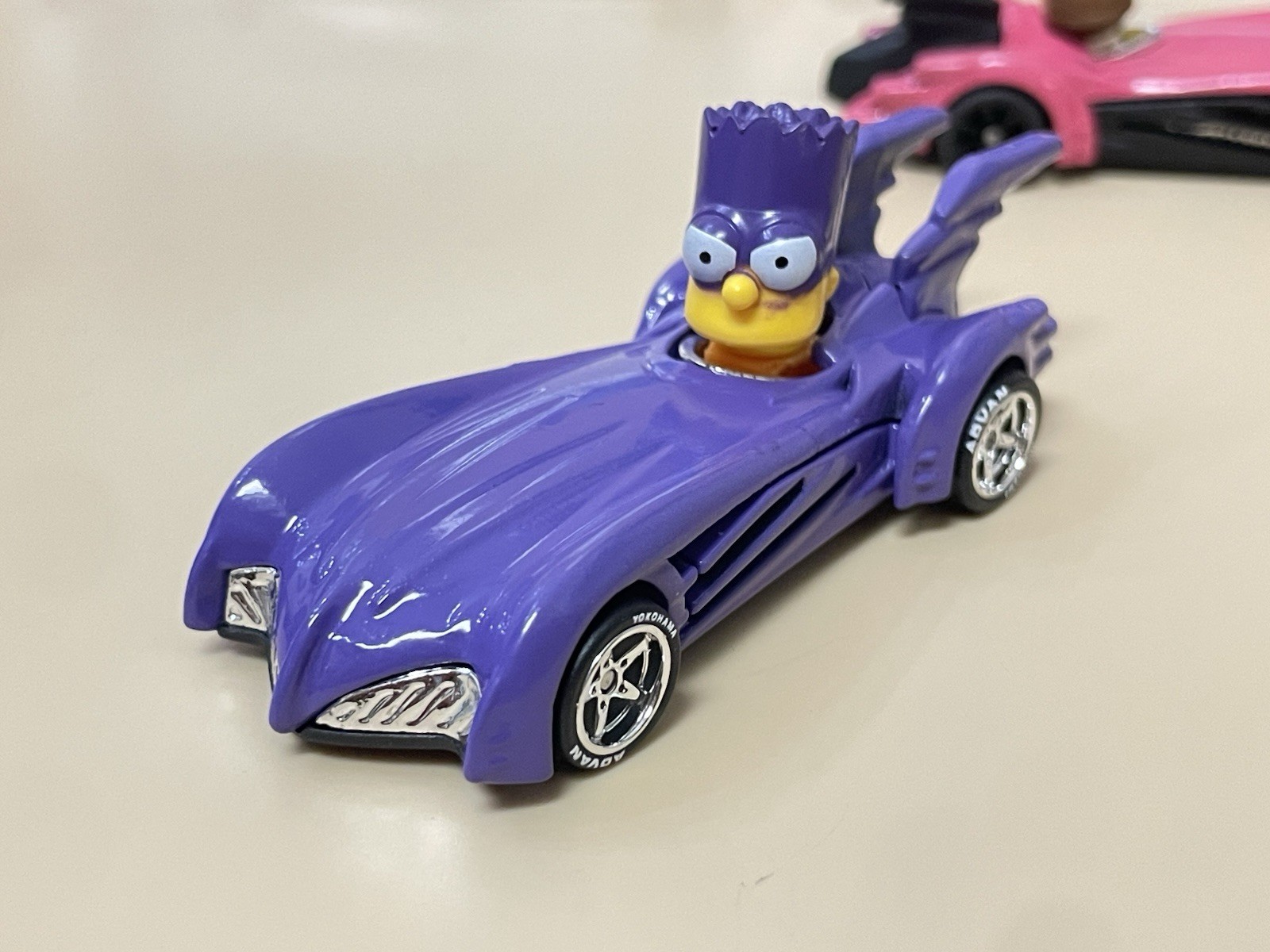 Hot Wheels The Simpsons Family Batmobile CUSTOM + CUSTOM Bartmobile