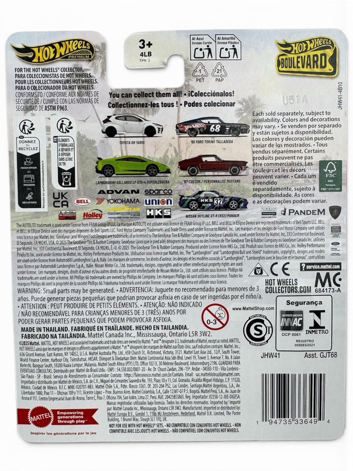 4 GTR LOT – Hot Wheels Boulevard #150 Nissan Skyline R32 Pandem + 7 Eleven R35