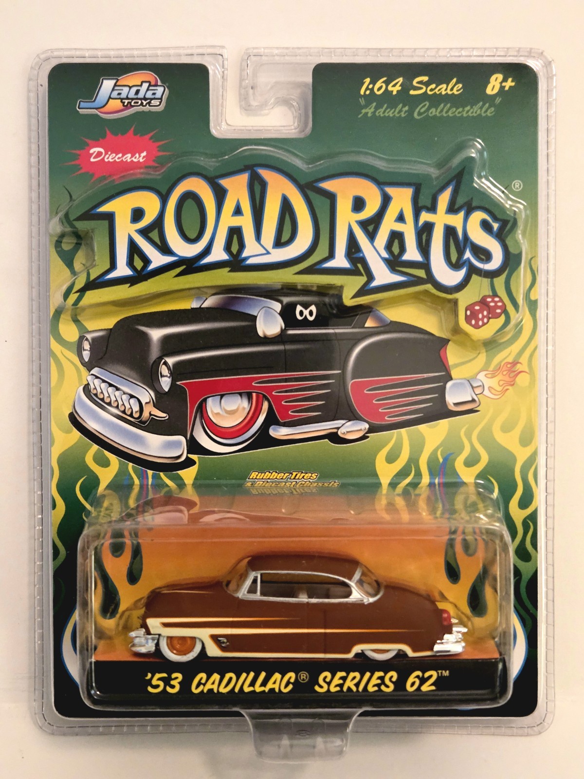 Jada Toys Road Rats ’53 Cadillac Series 62 Matte Burgundy Diecast 1:64 Scale