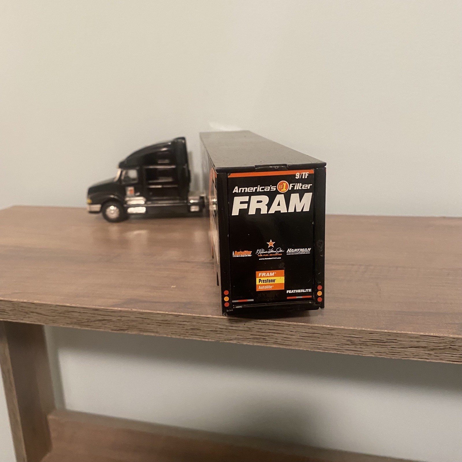 TFD Rhonda Hartman Smith FRAM Semi Freightliner Tractor Trailer Diecast Orange