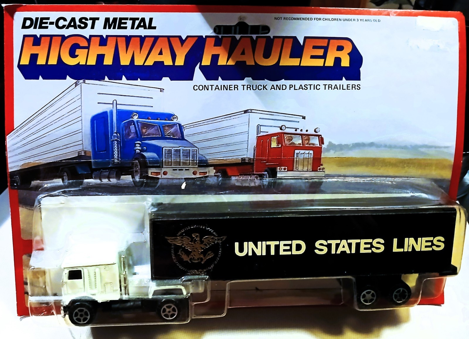 Highway Hauler United States DieCast Metal Container Truck Trailer F601 vintage
