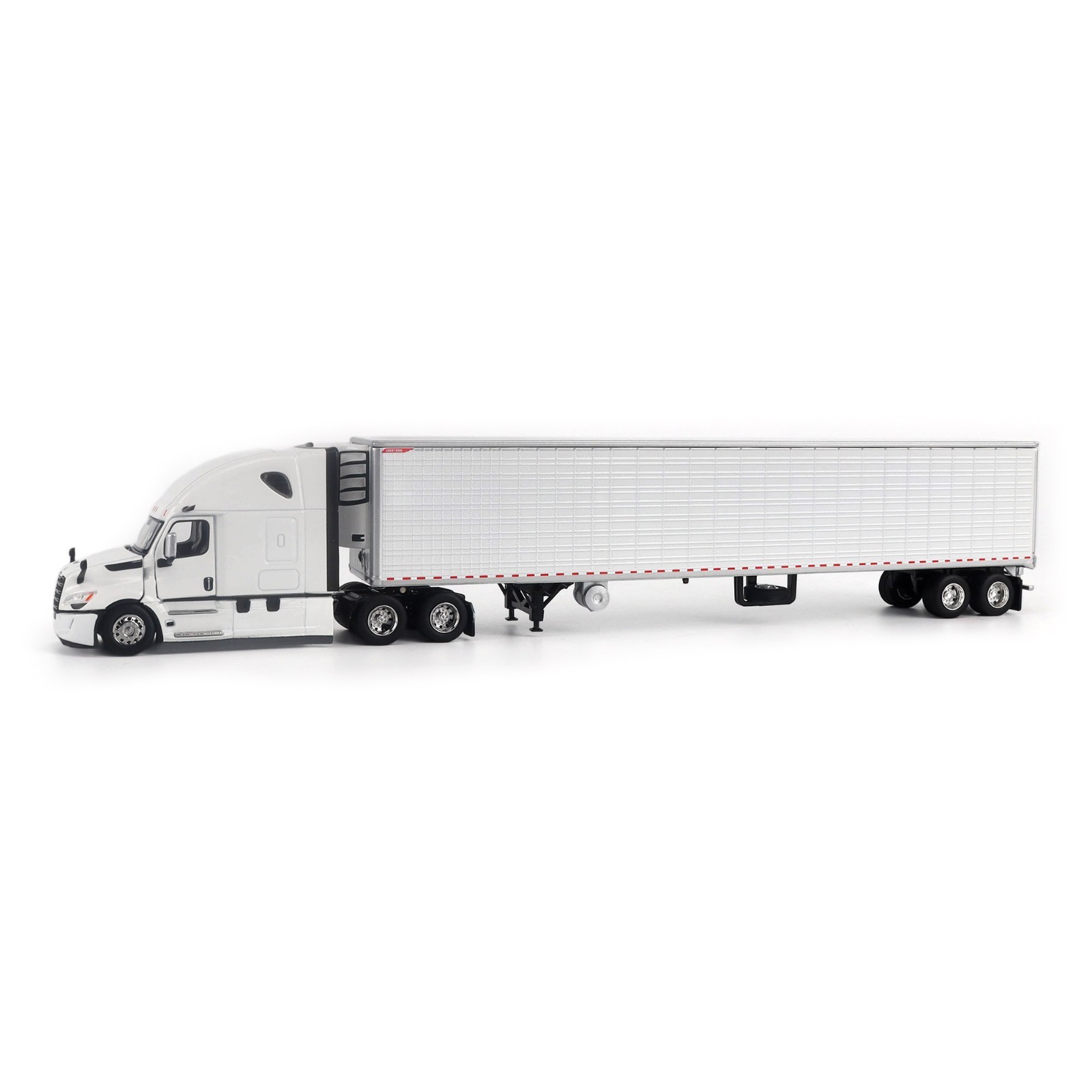 2025 FREIGHTLINER CASCADIA GEN-5 & TRAILER WHITE 1/64 BY DIECAST MASTERS 71232