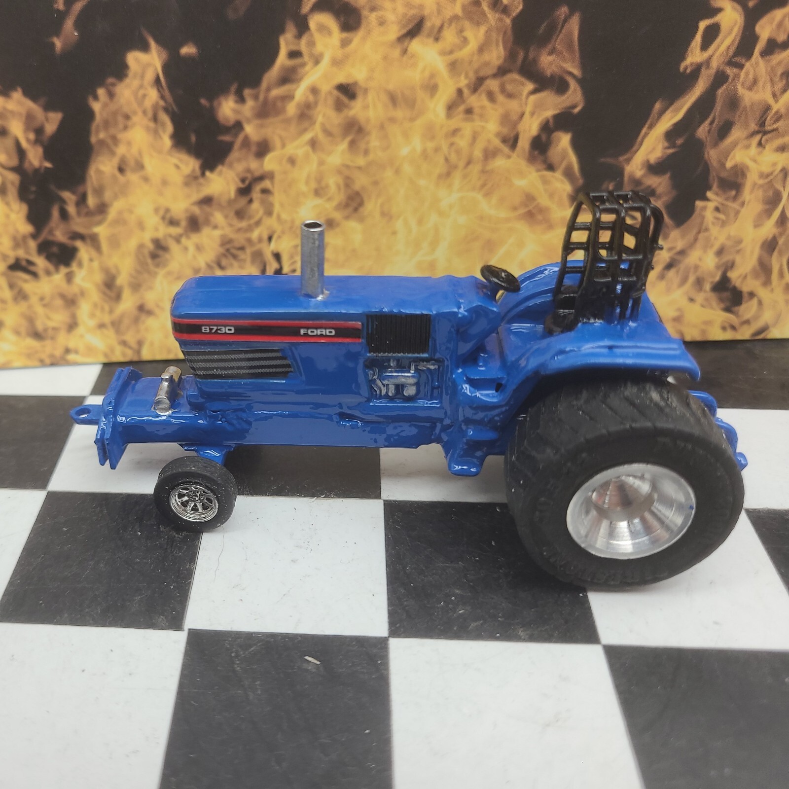Custom Built FORD 8730 1:64 TRACTOR Pro Stock PULLER HOT ROD PULLING pull ERTL