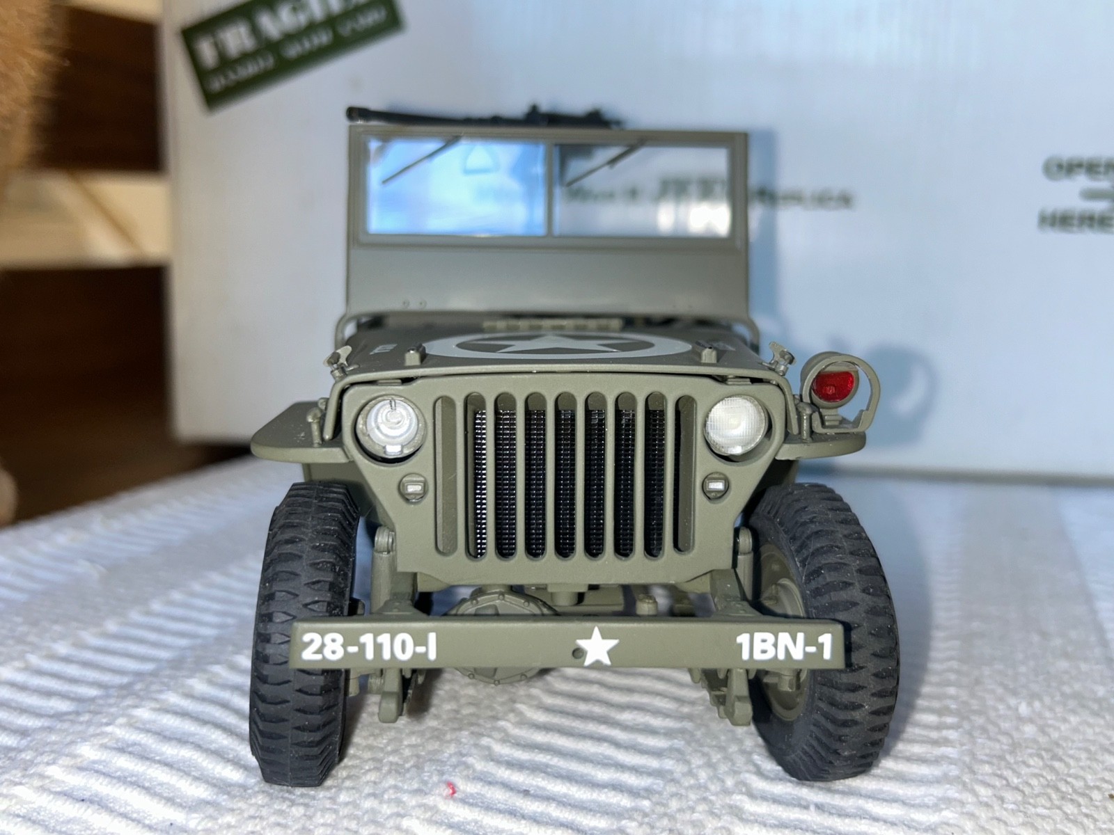 Danbury Mint 1:16 World War II WW2 Willy’s Scout Jeep Replica Die-Cast 1994