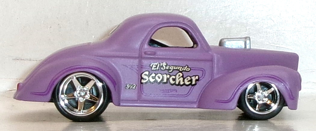 LOOSE 2026 HOT WHEELS 1:64 PURPLE ’41 WILLYS COUPE WHEEL SWAP REAL RIDERS