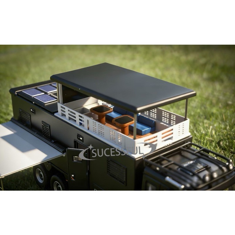 GCD 1/64 Mercedes Arocs 8×8 Ultimate Adventure Truck GT Show Limited Black