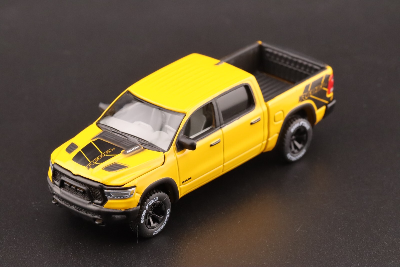 Auto World 2023 Dodge Ram Rebel Havoc Edition Baja Yellow AWSP164 A 1/64