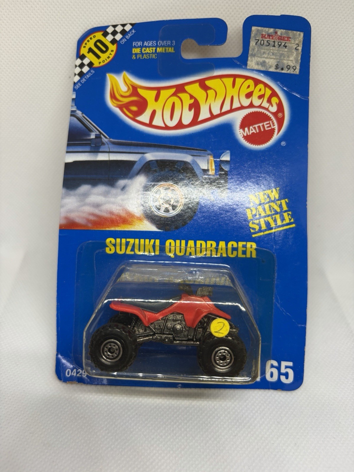 HOT WHEELS SUZUKI QUADRACER DULL PINK COLLECTOR NO. 165