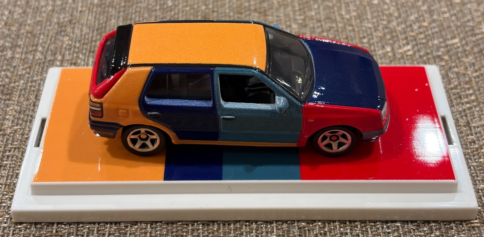 2024 Matchbox Mattel Creations Harlequin 1995 Volkswagen Golf MK3,Factory Sealed