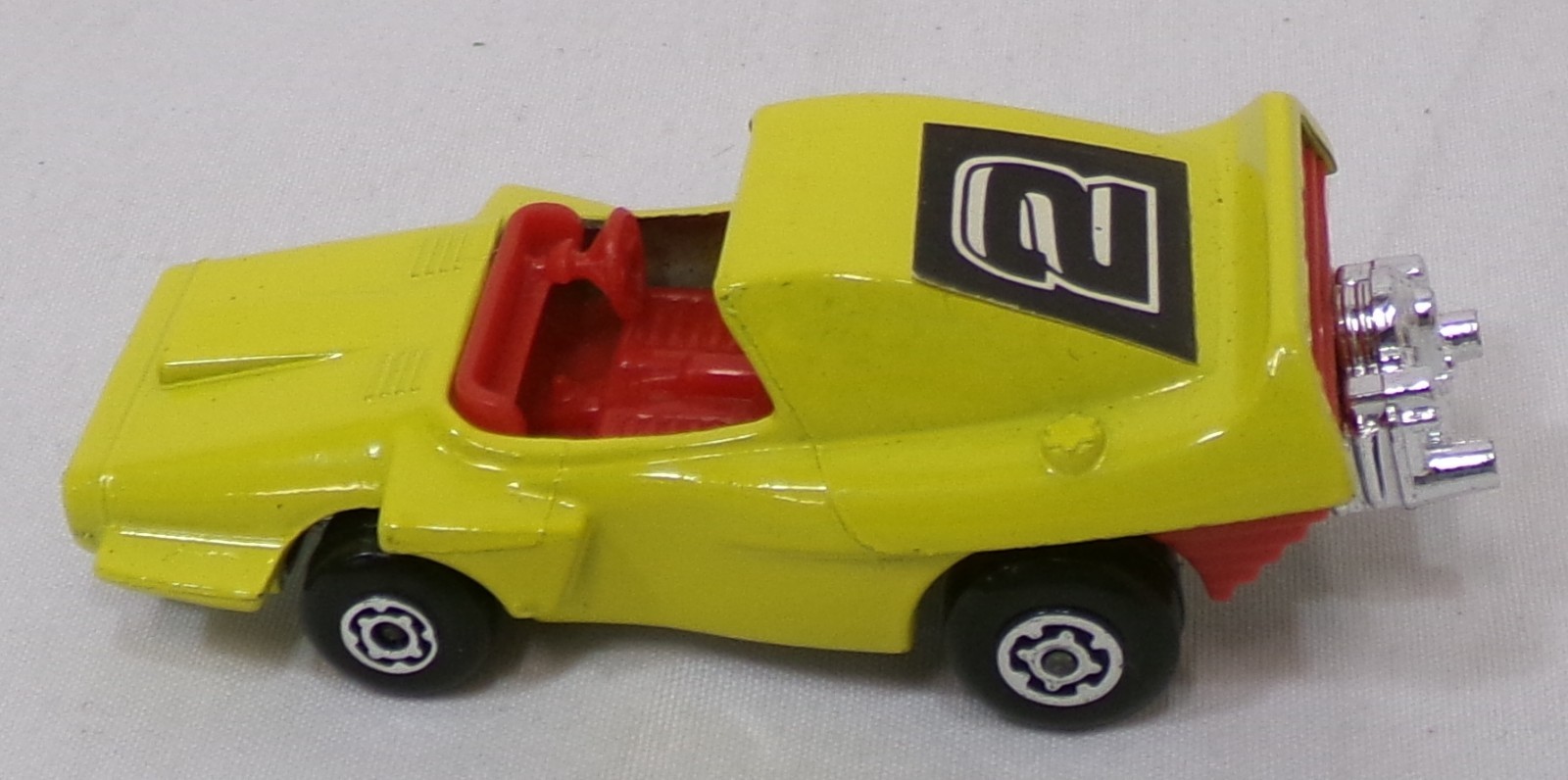 Vintage 1972 Matchbox Superfast Woosh-N-Push #58 Yellow Car 1/64 Loose Vehicle